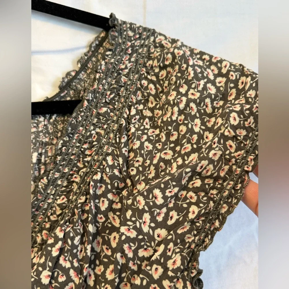 Apricot Long Boho Peasant Empire Waist Dress NWOT - Picture 5 of 11